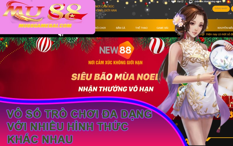 Vô số trò chơi đa dạng với nhiều hình thức khác nhau